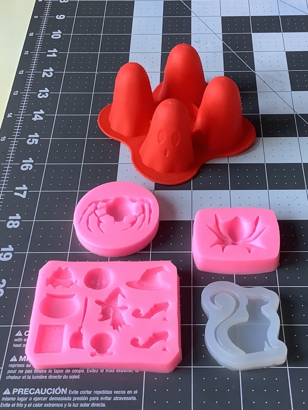Set 5 Halloween Silicone Molds